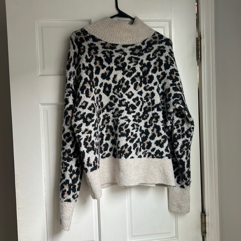 Cozy cheetah sweater